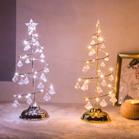 Christmas Tree Table Lamp - Modern Holiday Decor with Warm Glow