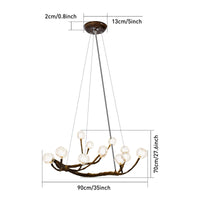Luxury Glass Chandelier Branches of Light – Contemporary Design for Upscale Interiors