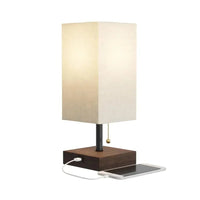Modern Rectangular Desk Lamp with Wooden Base – Contemporary Design for Functional and Stylish Desk Lighting