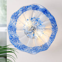 Luxury Cobalt Blue Murano glass wall plates, adding vibrant color and sophistication to modern spaces.