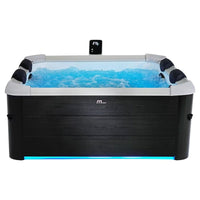 Oslo 6 - Person Square Inflatable Hot Tub – 120 Air Jets & Cover Included - Melillo EnterprisesHot TubsHot Tubs & SpasOutdoors