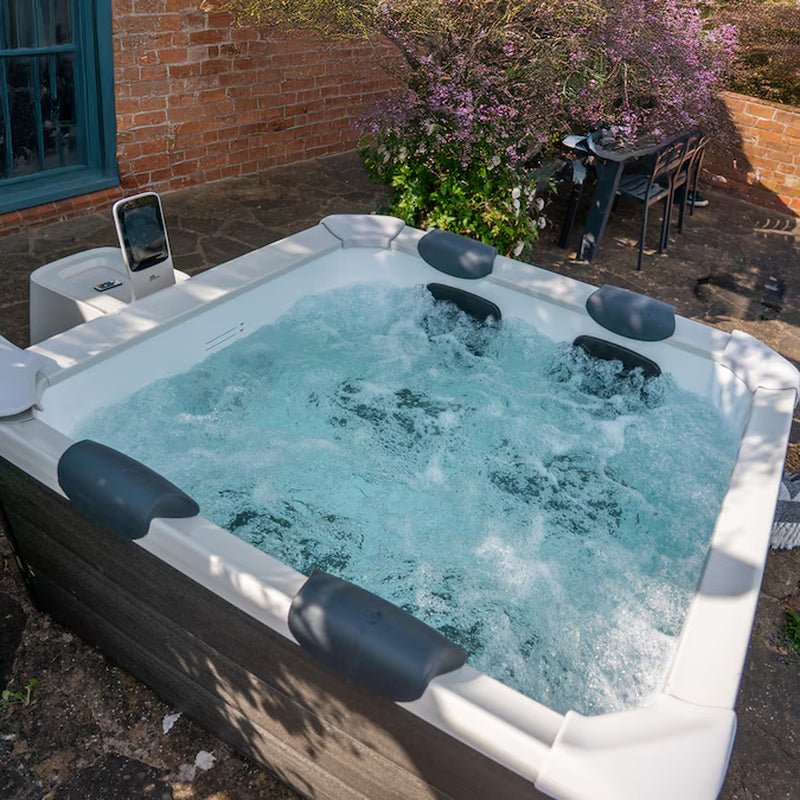 Oslo 6 - Person Square Inflatable Hot Tub – 120 Air Jets & Cover Included - Melillo EnterprisesHot TubsHot Tubs & SpasOutdoors