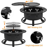 Patteale round Wood Burning Fire Pit - Melillo EnterprisesAll categories