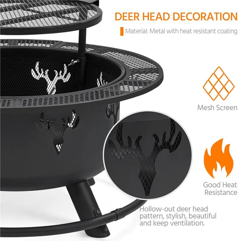 Patteale round Wood Burning Fire Pit - Melillo EnterprisesAll categories