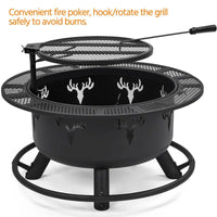 Patteale round Wood Burning Fire Pit - Melillo EnterprisesAll categories
