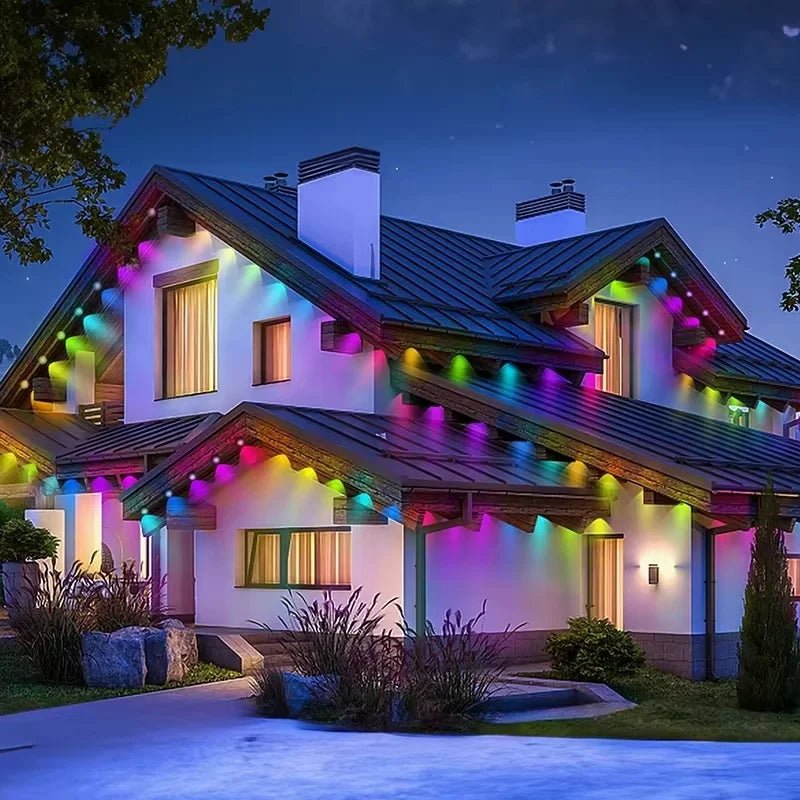 Permanent Outdoor Smart RGB Eaves Lights – LED String Lights for House Exterior - Melillo Enterprises