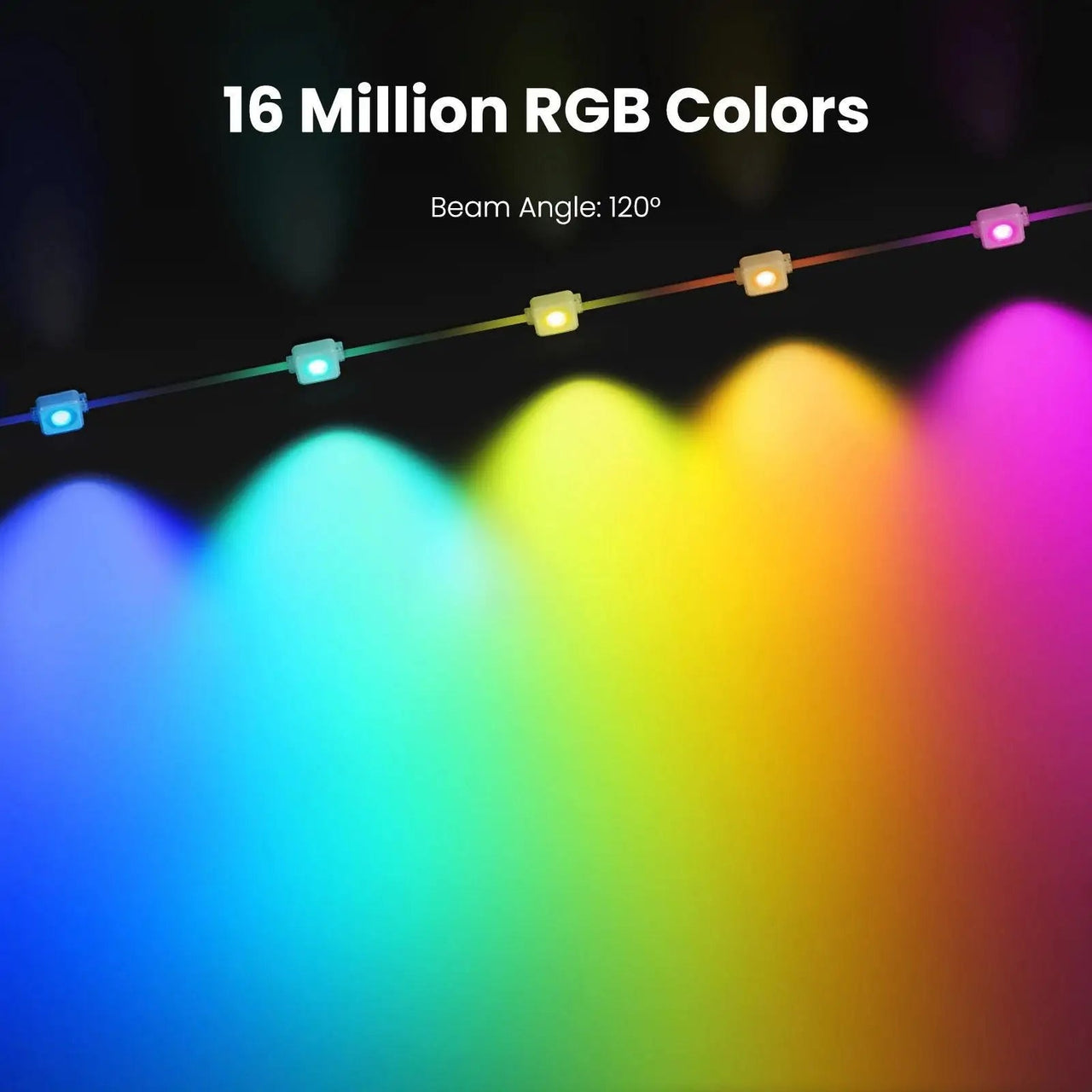 Permanent Outdoor Smart RGB Eaves Lights – LED String Lights for House Exterior - Melillo Enterprises