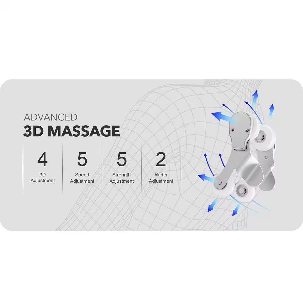 Prestige Series Black 3D Massage Recliner with Heated Seat and Foot Rollers - Melillo EnterprisesFurnitureLiving Room FurnitureMassage Chairs