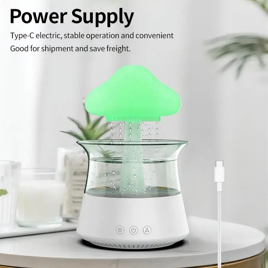 Relax Cloud Rain Diffuser: Ultrasonic Aromatherapy Humidifier with Colorful Lamp - Melillo EnterprisesStuffed AnimalsToys & Hobbies