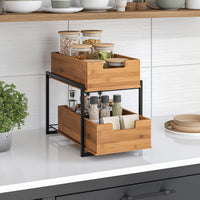 Seville Bamboo 2 - Tier Sliding Drawer Organizer - Melillo EnterprisesGo toHome & KitchenKitchen Cabinet & Pantry Organizers