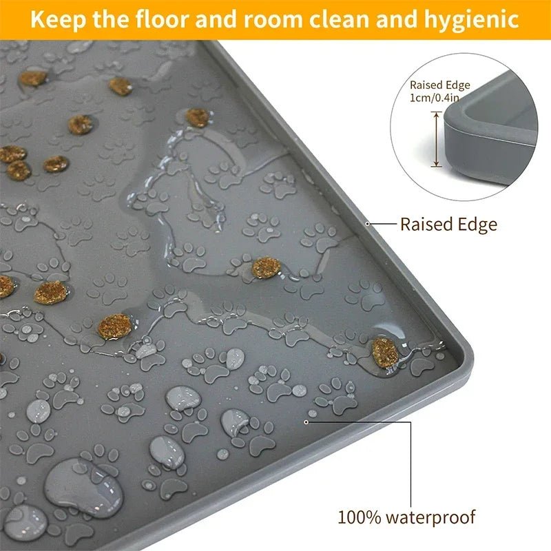 Silicone Pet Placemat – Waterproof Feeding Mat for Dogs and Cats, - Melillo Enterprises