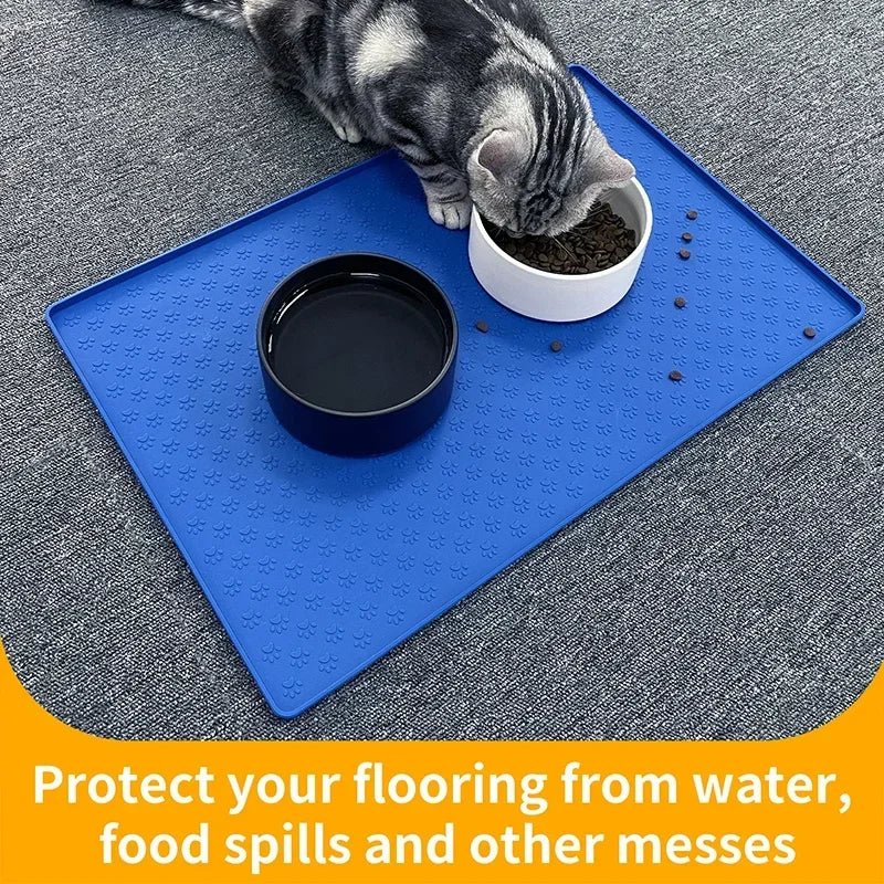 Silicone Pet Placemat – Waterproof Feeding Mat for Dogs and Cats, - Melillo Enterprises