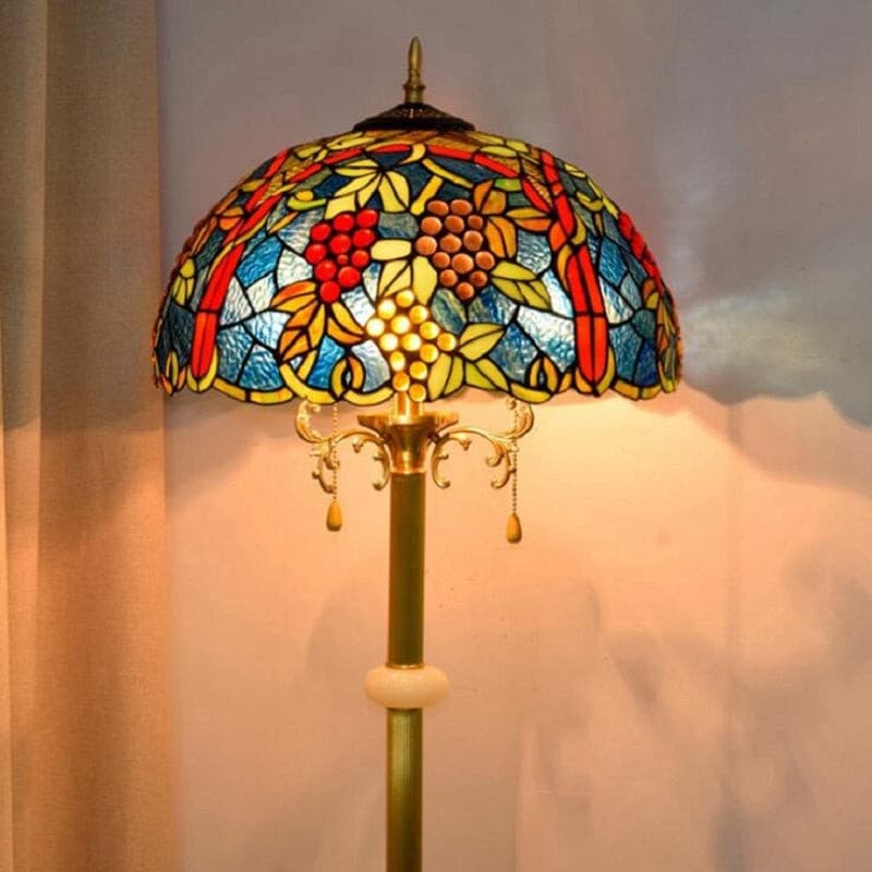 Tiffany Style Floor Lamp Vineyard - Melillo Chihuly