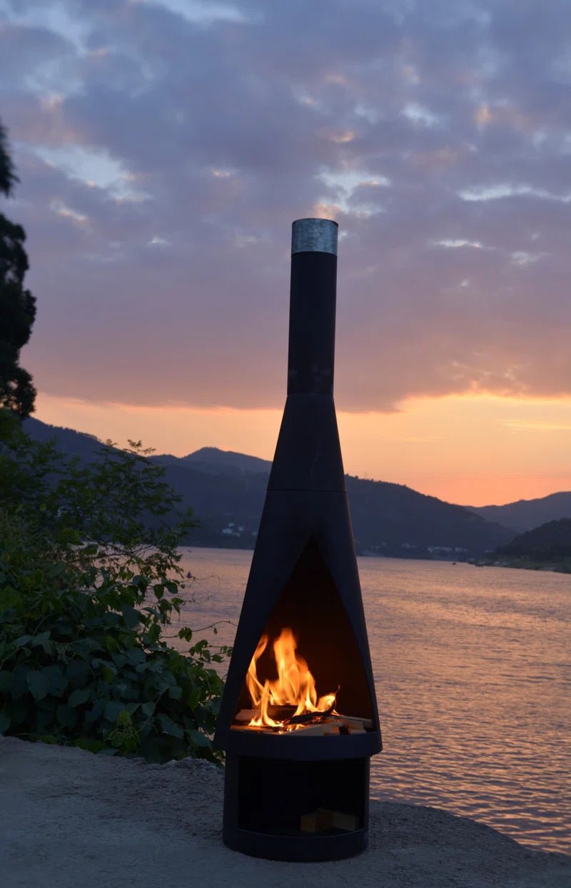 Zaymar 56.1" H Iron Wood Burning Outdoor Chiminea - Melillo EnterprisesAll categories
