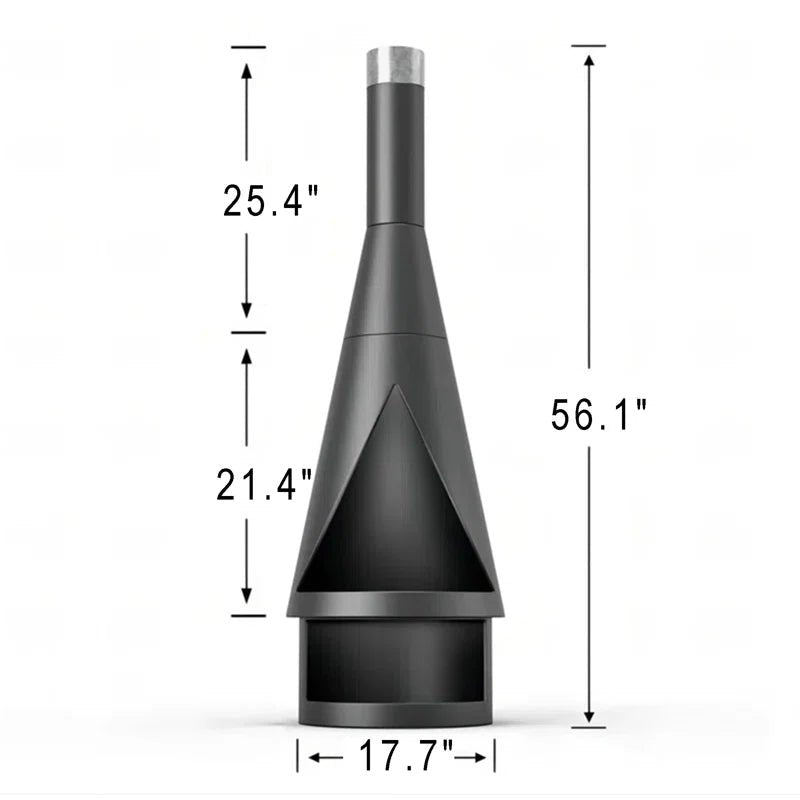 Zaymar 56.1" H Iron Wood Burning Outdoor Chiminea - Melillo EnterprisesAll categories