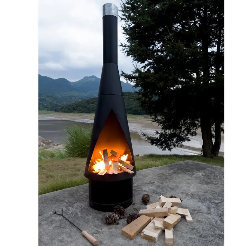 Zaymar 56.1" H Iron Wood Burning Outdoor Chiminea - Melillo EnterprisesAll categories